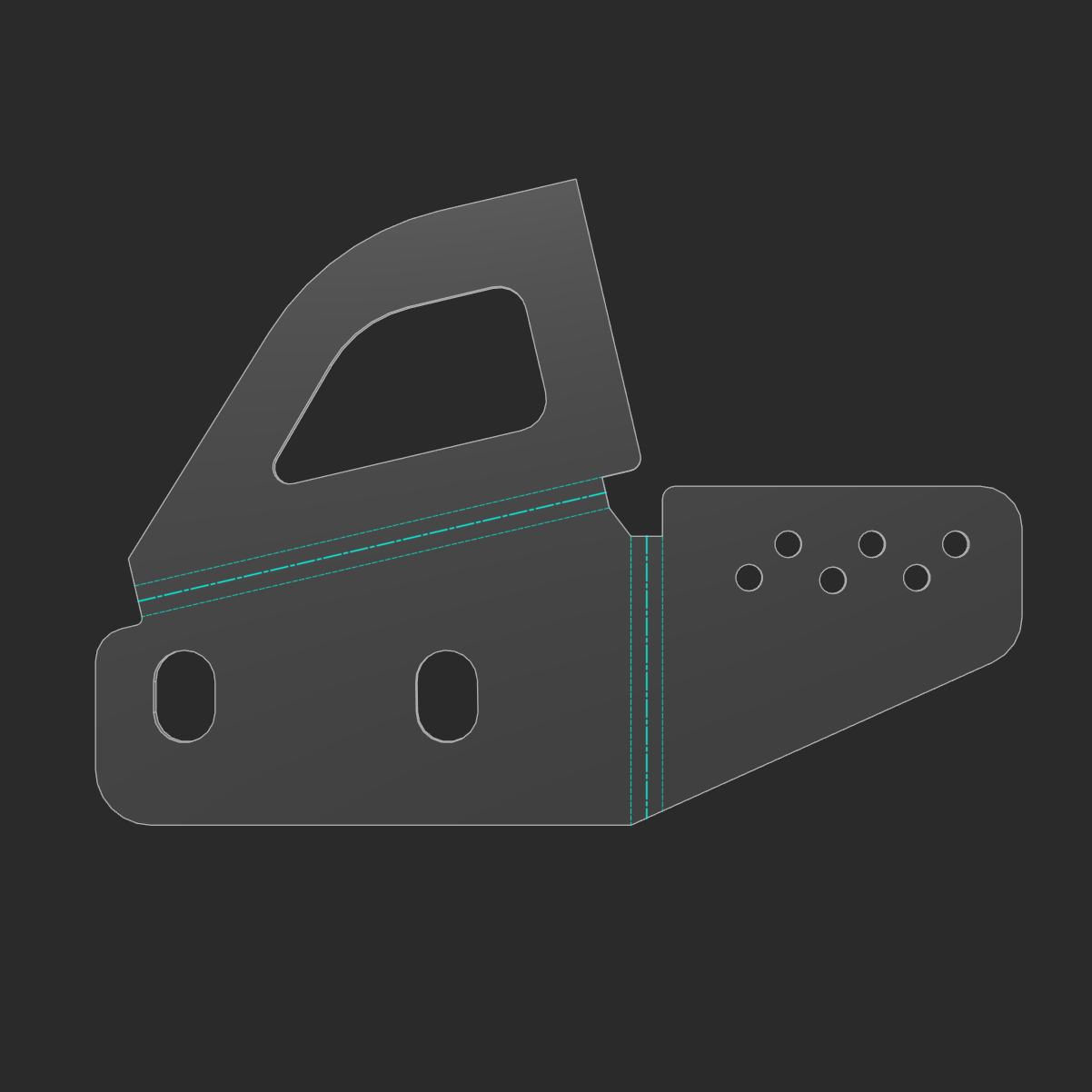 E36 Front Bumper Brackets Flat Pattern